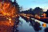 Beautiful view of lighting at Lahore Canal on 12 April 2009