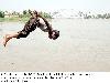 Children dip to beat the heat at Indus River
