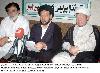 Majlis Wahdat Muslimeen leader, Syed Hassan  Musawi along with other addresses press conference