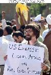 demonstration to condemn the attack of Israel Navy (IN) on the aid  flotilla in international waters