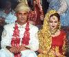 waqar with his wife