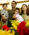 waqar with his wife & children