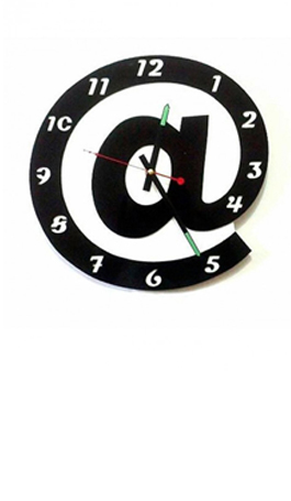 At The Rate Acrylic Wall Clock

