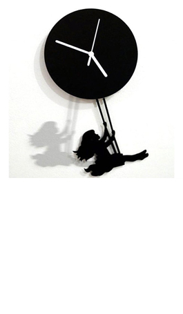 Girl On A Swing Acrylic Wall Clock

