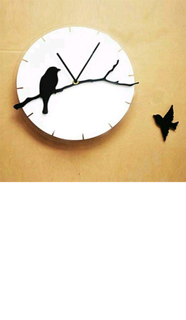 Birds Design Acrylic Wall Clock
