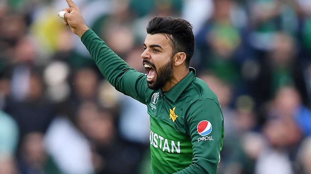 شاداب خان Ù†Û’ Ù¹ÛŒ 20 انٹرنیشنل وکٹوں Ú©ÛŒ ÙÙÙ¹ÛŒ مکمل کرلی