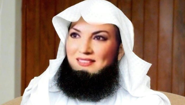Ø±ÛŒØØ§Ù… Ù†Û’ داڑھی Ú©Û’ ساتھ اپنی تصویر شیئر کردی