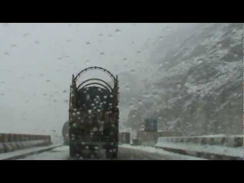 Quetta Snowfall 22/01/2012 - Crossing Mach Bolan